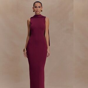 Meshki Burgundy Maxi Dress